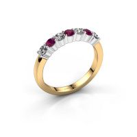 Afbeelding van Ring yasmin 7<br/>585 goud<br/>Rhodoliet 2.7 mm