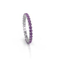 Image of Stackable ring Michelle full 2.0 585 white gold amethyst 2 mm