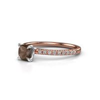 Image of Engagement Ring Crystal Cus 2<br/>585 rose gold<br/>Smokey quartz 5 mm