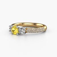 Image of Engagement Ring Marielle Rnd<br/>585 gold<br/>Yellow sapphire 5 mm