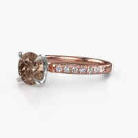 Image of Engagement Ring Crystal Rnd 2<br/>585 rose gold<br/>Brown Diamond 1.78 Crt