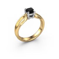 Afbeelding van Verlovingsring Antonia Cus 1<br/>585 goud<br/>Zwarte diamant 0.70 crt