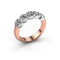 Afbeelding van Ring Lotte 5 585 rosé goud diamant 1.25 crt