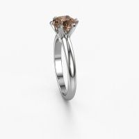 Afbeelding van Verlovingsring Tiffy 1<br/>950 platina<br/>Bruine diamant 1.30 crt