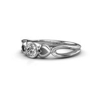 Image of Ring Lorrine 950 platinum diamond 0.25 crt