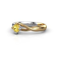 Image of Ring Paulien<br/>585 gold<br/>Yellow sapphire 4.2 mm