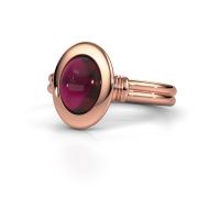 Afbeelding van Ring Brittni<br/>585 rosé goud<br/>Granaat 9x7 mm