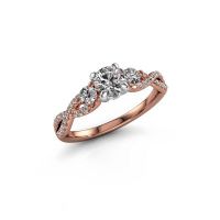 Afbeelding van Verlovingsring Marilou RND 585 rosé goud diamant 0.86 crt