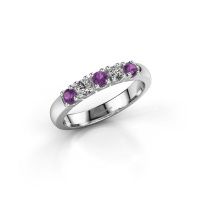 Image of Ring Rianne 5<br/>585 white gold<br/>Amethyst 2.7 mm