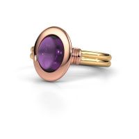 Afbeelding van Ring Brittni<br/>585 goud<br/>Amethist 9x7 mm