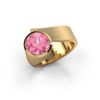 Afbeelding van Ring Nakia 585 goud roze saffier 8 mm