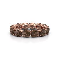 Bild von Ring vivienne ovl 5x4<br/>585 Roségold<br/>Rauchquarz 5x4 mm