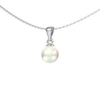 Image of Pendant Keli 950 platinum white pearl 8 mm