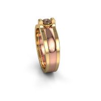 Afbeelding van Ring Jade<br/>585 rosé goud<br/>Bruine diamant 0.25 crt