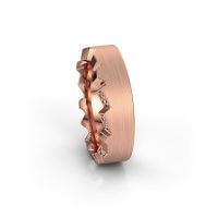 Image of Wedding ring WH2058L17EM<br/>585 rose gold ±7x2.6 mm<br/>Diamond