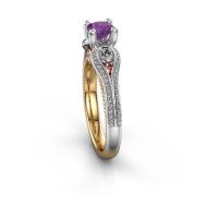 Afbeelding van Verlovingsring Nikita<br/>585 goud<br/>Amethist 5 mm