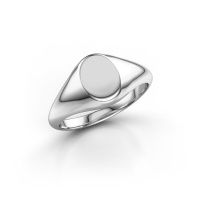 Image of Signet ring Rochelle 1 585 white gold