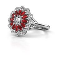 Image of Engagement ring Franka 585 white gold lab grown diamond 0.62 crt