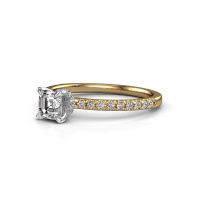 Afbeelding van Verlovingsring Crystal ASSC 4 585 goud diamant 0.74 crt