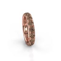 Image of Stackable Ring Jackie 3.7<br/>585 rose gold<br/>Brown Diamond 3.40 Crt