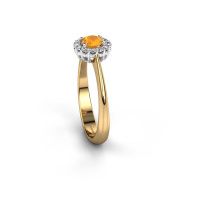 Image de Bague de fiançailles Anca<br/>585 or jaune<br/>Citrine 4.2 mm