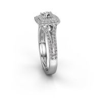 Afbeelding van Verlovingsring Annette<br/>585 witgoud<br/>diamant 1.072 crt