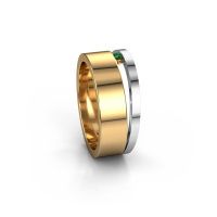 Afbeelding van Ring angie<br/>585 goud<br/>Smaragd 2 mm