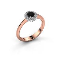 Image de Bague de fiançailles Anca<br/>585 or rose<br/>Diamant noir 0.50 crt