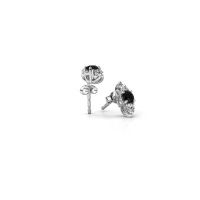 Image of Earrings Amie 925 silver black diamond 1.00 crt