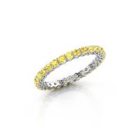 Image of Stackable ring Michelle full 2.0 950 platinum yellow sapphire 2 mm