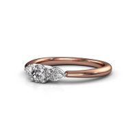 Afbeelding van Verlovingsring Chanou RND 585 rosé goud diamant 0.72 crt