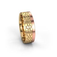 Afbeelding van Trouwring WH2070M17C 585 rosé goud ±7x2.2 mm