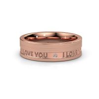 Afbeelding van Trouwring WH2076L16CM 585 rosé goud ±6x2.2 mm