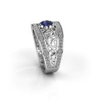 Image de Bague Marilee<br/>585 or blanc<br/>Saphir 5 mm