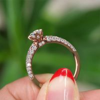 Afbeelding van Verlovingsring Meryl<br/>585 rosé goud<br/>Diamant 1.245 Crt