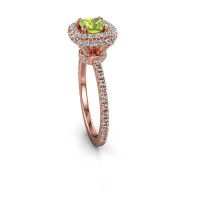 Image of Engagement ring Talitha CUS 585 rose gold peridot 5 mm