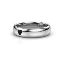 Afbeelding van Vriendschapsring WH0101L35BPHRT<br/>950 platina ±5x2 mm<br/>Zwarte diamant