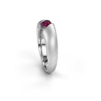 Image de Bague de fiançailles Hojalien 1<br/>585 or blanc<br/>Rhodolite 4 mm