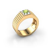 Image of Pinky ring Elias 585 gold peridot 5 mm