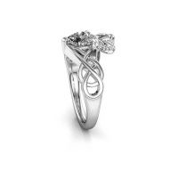Image of Ring Lucie 585 white gold zirconia 6 mm