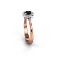 Image de Bague de fiançailles Anca<br/>585 or rose<br/>Diamant noir 0.50 crt