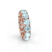 Bild von Ring vivienne 5.0<br/>585 Roségold<br/>Aquamarin 5 mm