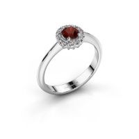 Image de Bague de fiançailles Anca<br/>950 platine<br/>Grenat 4.2 mm