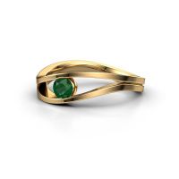 Image of Ring Sigrid 1<br/>585 gold<br/>Emerald 4 mm