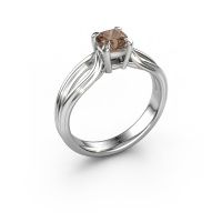 Afbeelding van Verlovingsring Antonia Cus 1<br/>950 platina<br/>Bruine diamant 0.70 crt