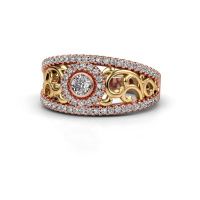 Image of Ring Lavona<br/>585 rose gold<br/>Diamond 0.50 crt