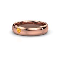Image of Friendship ring WH0101L35BPHRT<br/>585 rose gold ±5x2 mm<br/>Citrin