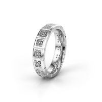 Image of Wedding ring WH2056L15DP<br/>585 white gold ±5x2.4 mm<br/>Diamond