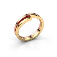 Afbeelding van Ring Cato<br/>585 rosé goud<br/>Robijn 2.2 mm