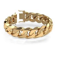 Image of Cuban cuban link bracelet ±0.79 in 585 gold